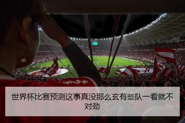 世界杯比赛预测这事真没那么玄有些队一看就不对劲