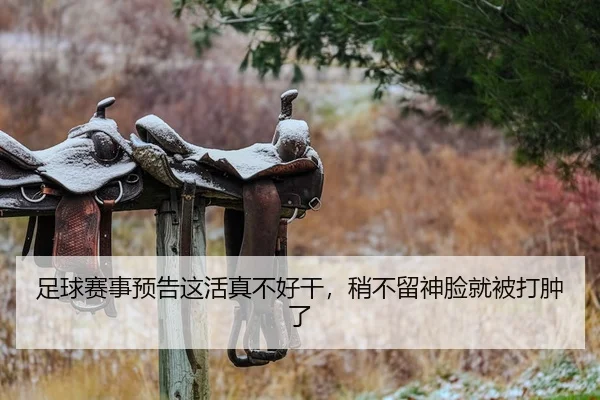 足球赛事预告这活真不好干，稍不留神脸就被打肿了