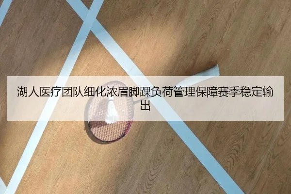 湖人医疗团队细化浓眉脚踝负荷管理保障赛季稳定输出